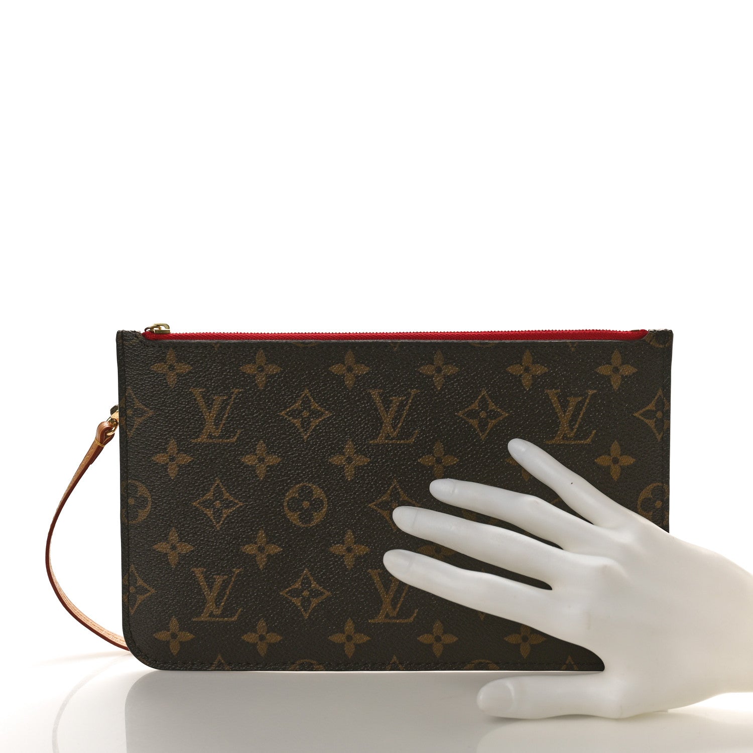 Louis Vuitton Monogram Neverfull MM GM Pochette Cherry 2 of 8