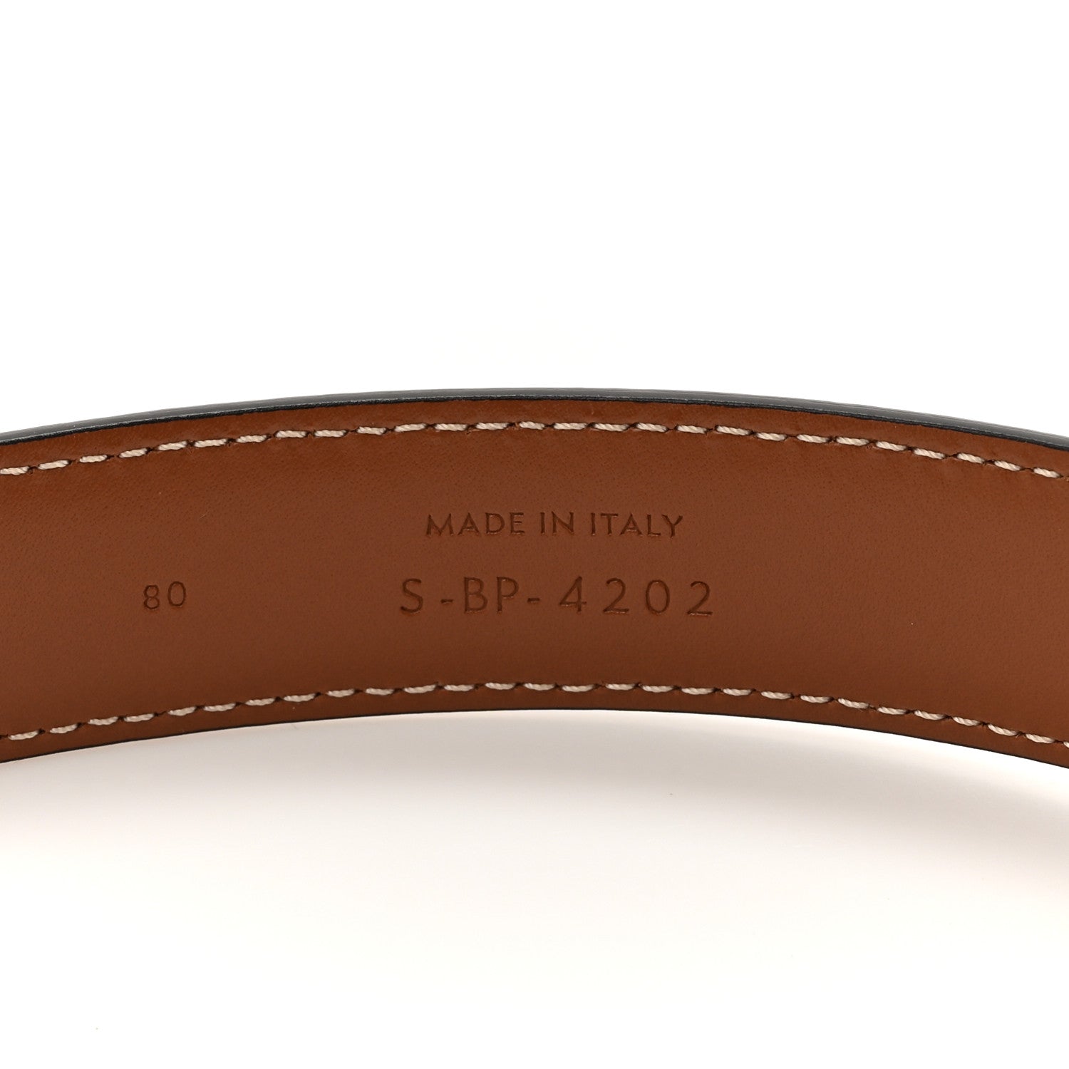 Celine Box Calfskin Small 18mm Triomphe Belt 80 32 Tan 5 of 6