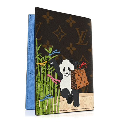 Louis Vuitton Monogram 2021 Christmas Animation China Passport Cover Myosotis Blue 3 of 6