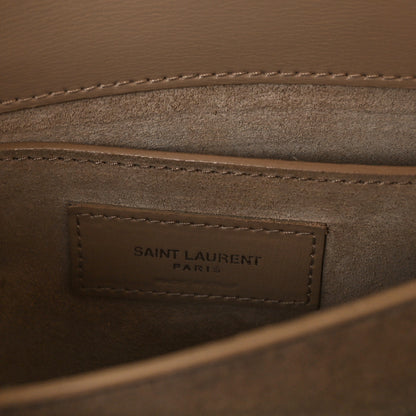 Saint Laurent Calfskin Medium Monogram Sunset Dark Beige 6 of 8