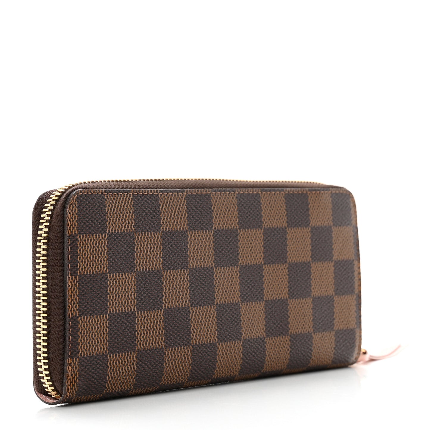 Damier Ebene Clemence Wallet Rose Ballerine