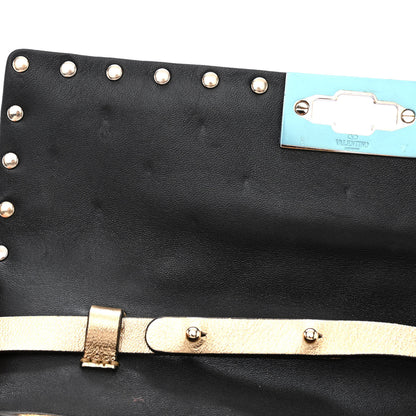 Valentino Garavani Metallic Nappa Rockstud Spike Wallet on Chain Mekong 11 of 11