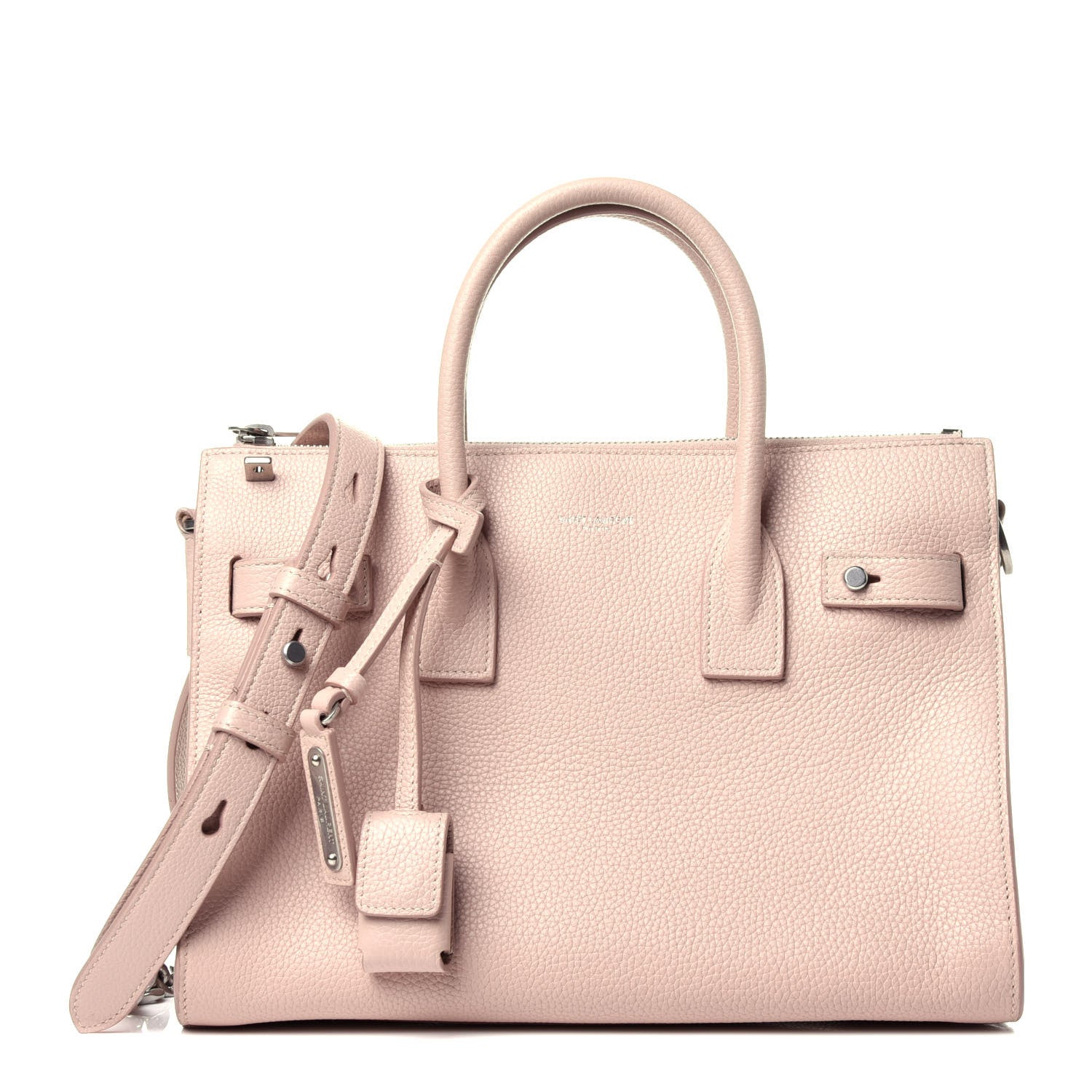 Saint Laurent Grained Calfskin Baby Sac De Jour Souple Marble Pink 1 of 12