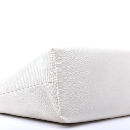 Celine Canvas Calfskin Horizontal Cabas Natural Tan 8 of 9