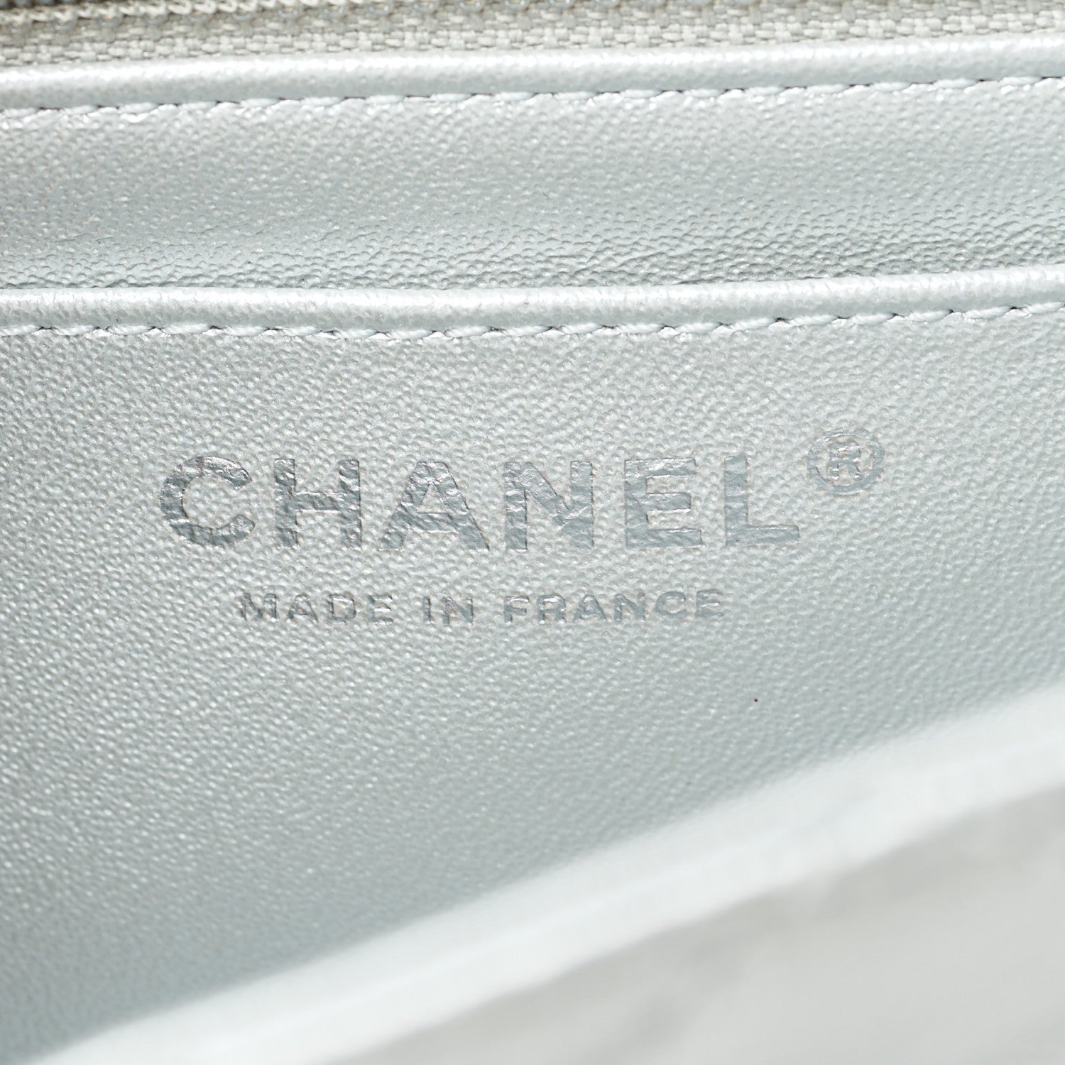 Chanel Metallic Grained Calfskin Quilted 2.55 Reissue Mini Flap Silver 5 of 9