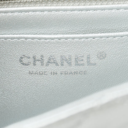 Chanel Metallic Grained Calfskin Quilted 2.55 Reissue Mini Flap Silver 5 of 9