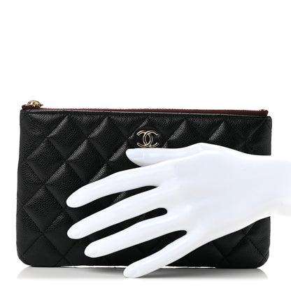 Chanel Caviar Quilted Cosmetic Case Black 2 of 7