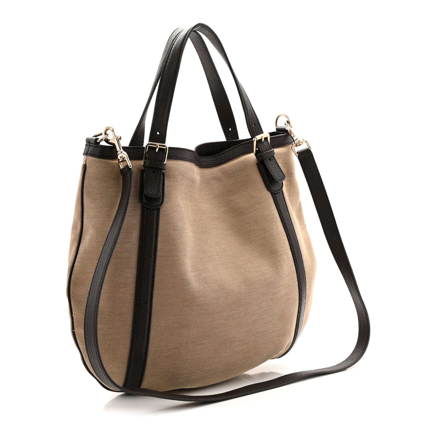Canvas Britt Tote Dark Brown