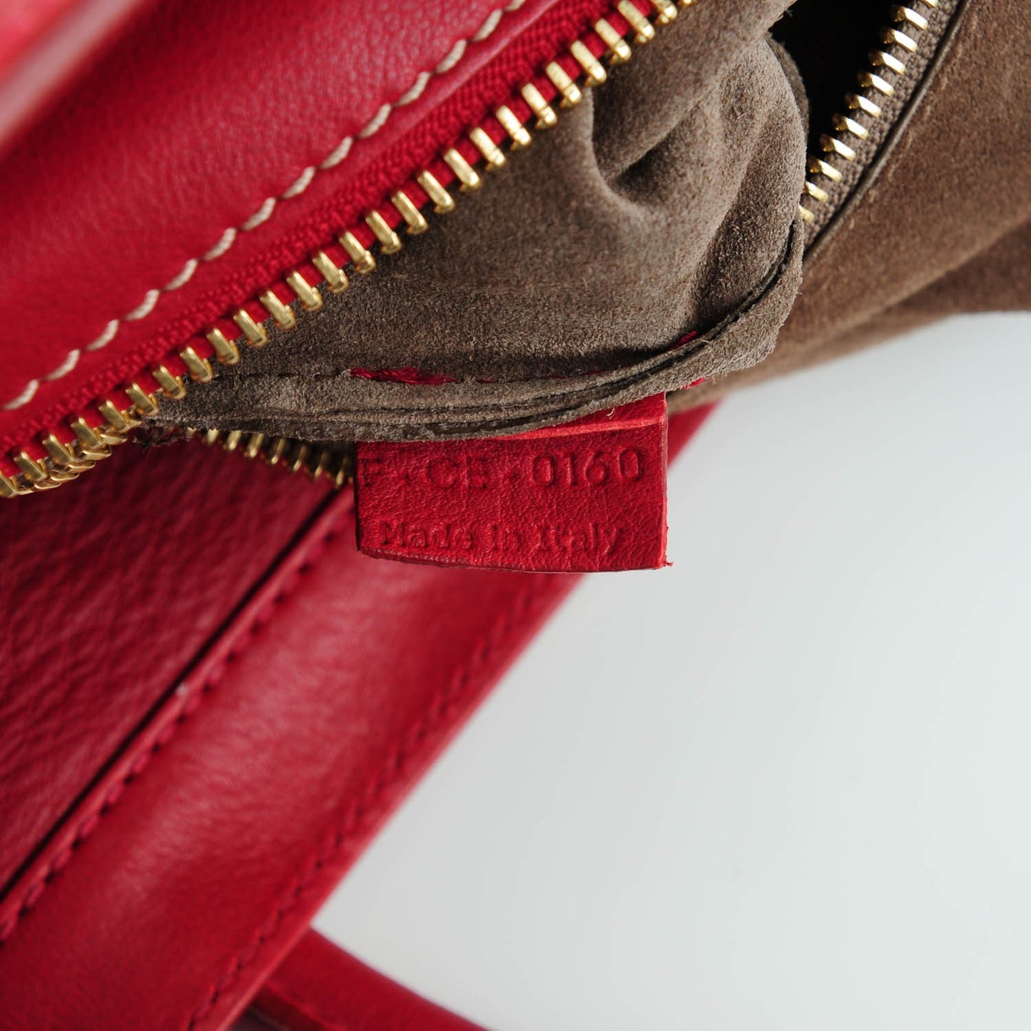 Smooth Calfskin Mini Envelope Luggage Red