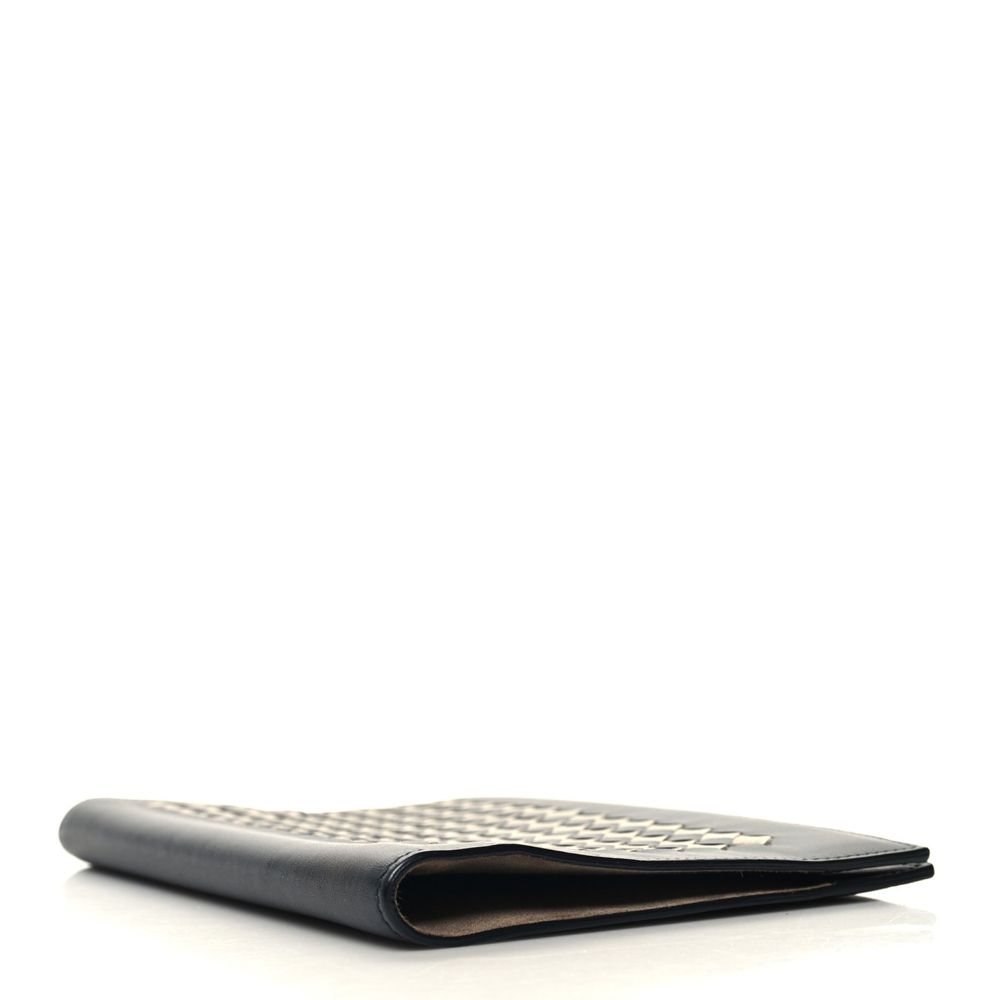 Nappa Intrecciato Notebook Cover Black White