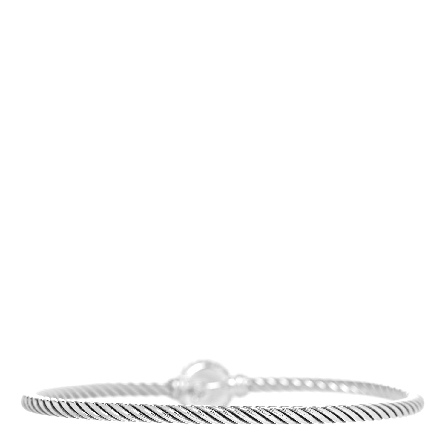 David Yurman Sterling Silver Amethyst 3mm Chatelaine Bracelet 2 of 4