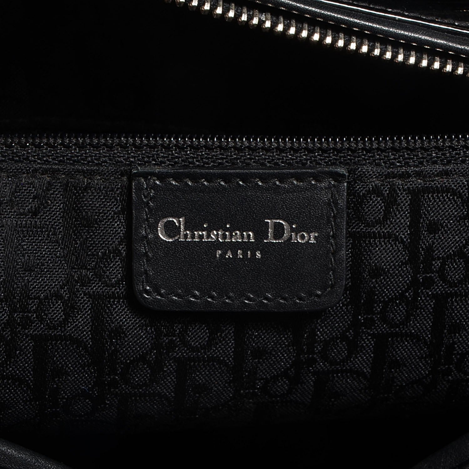 Christian Dior Patent Cannage Large Lady Dior Black 6 of 7