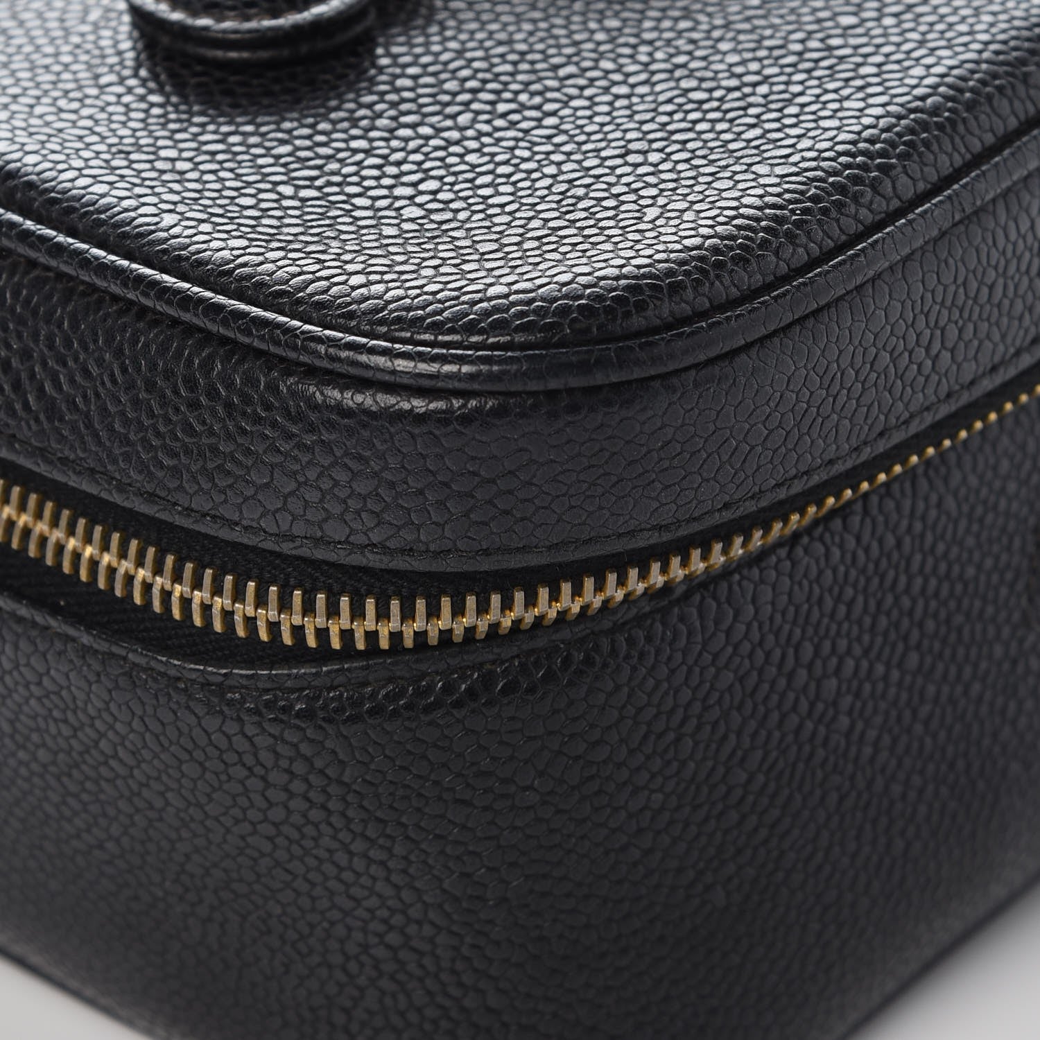 Chanel Caviar Vanity Cosmetic Case Black 7 of 12