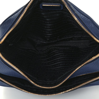 Prada Vitello Phenix Camera Bag Blue 5 of 14
