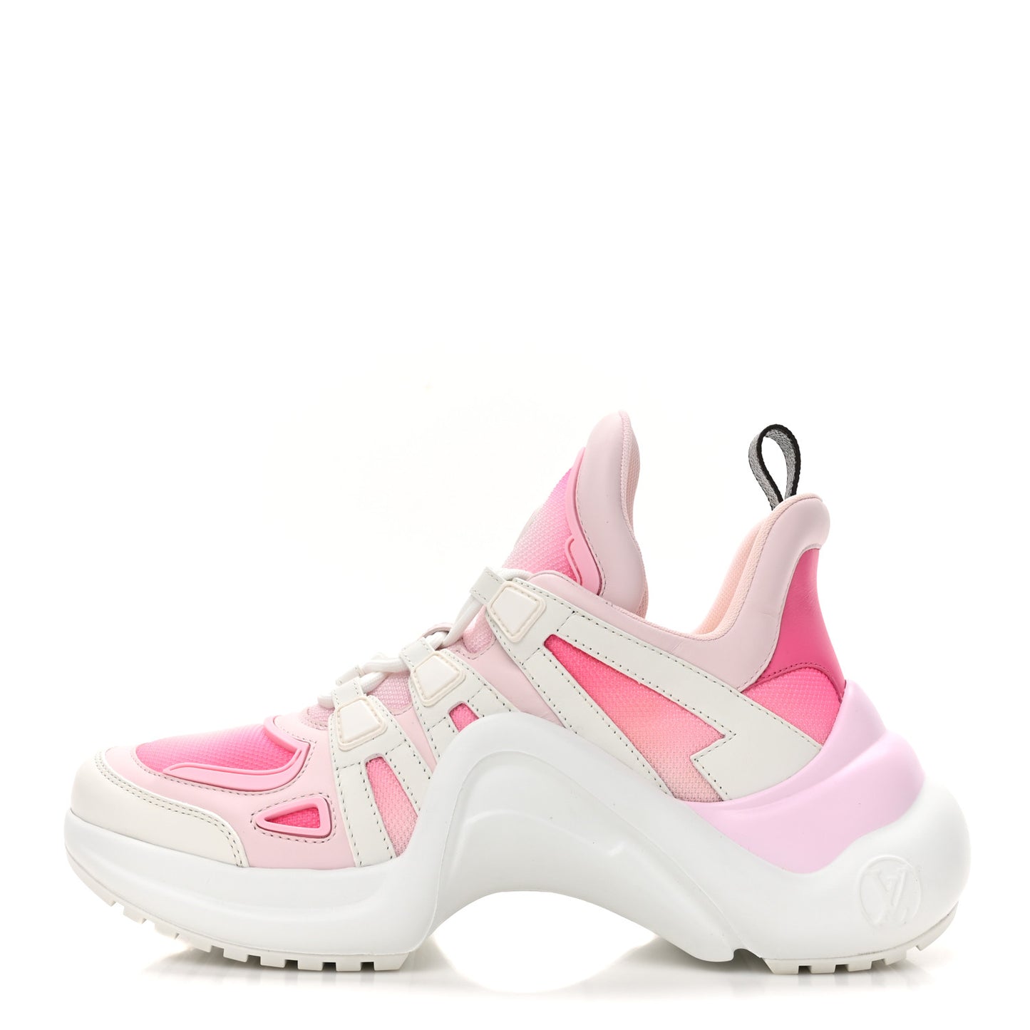 Calfskin Technical Nylon LV Archlight Sneaker 39 Rose Clair
