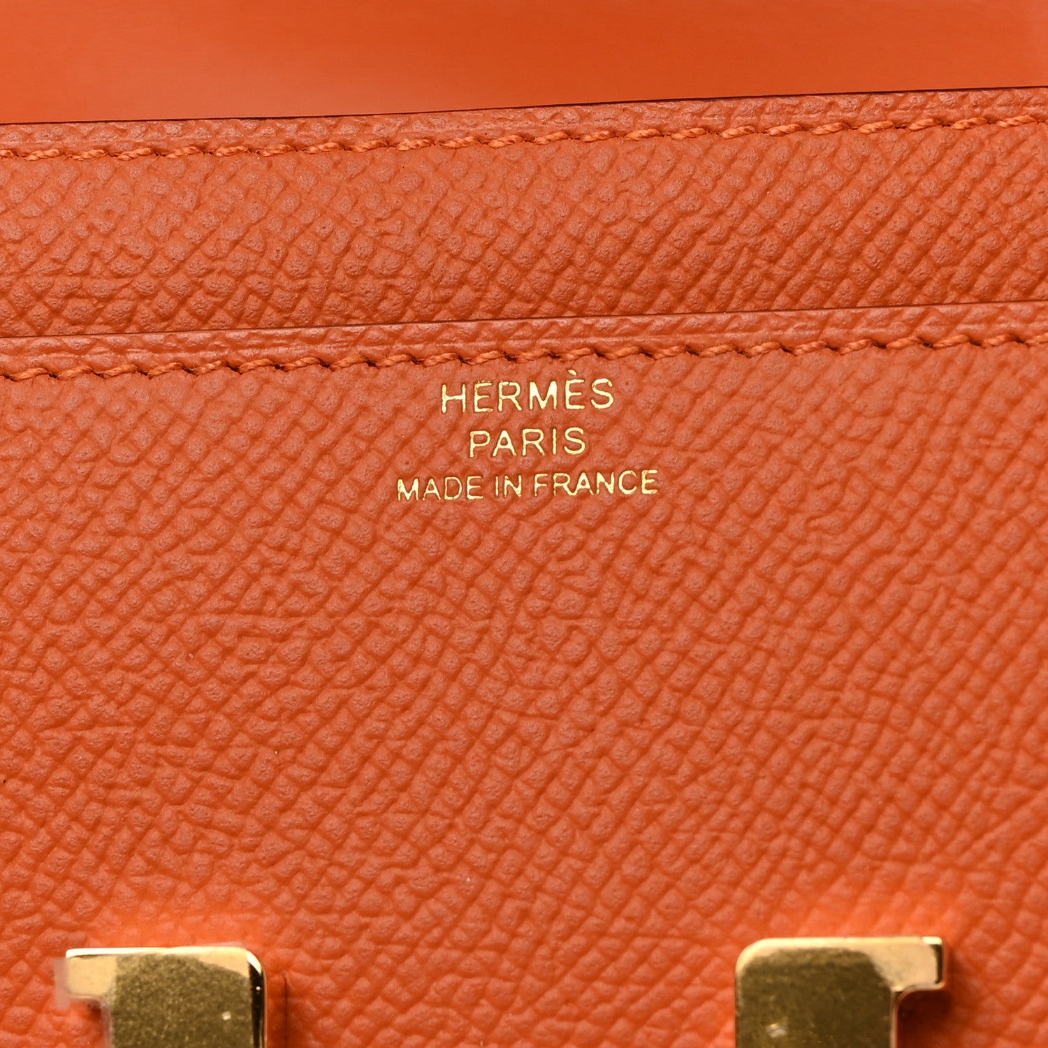 Hermes Epsom Constance Long Wallet To Go Wallet Orange 6 of 8