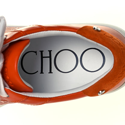 Jimmy Choo Calfskin Rome Low Top Sneakers 36 Amber Orange 9 of 12