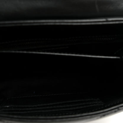 Saint Laurent Calfskin Y Quilted Monogram Monochrome Toy Loulou Crossbody Bag Black 4 of 8