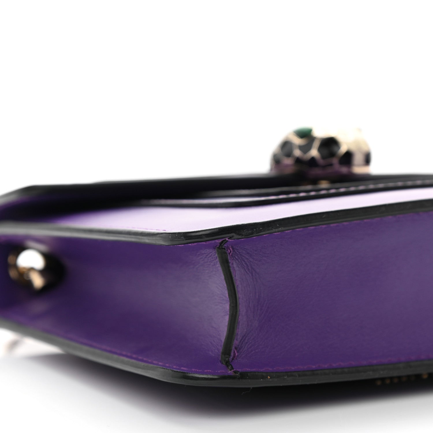 Bulgari Calfskin Serpenti Forever Crossbody Bag Amethyst 10 of 11
