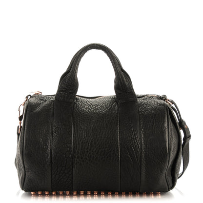 Alexander Wang Pebbled Lambskin Rocco Black Rose Gold Hardware 1 of 6