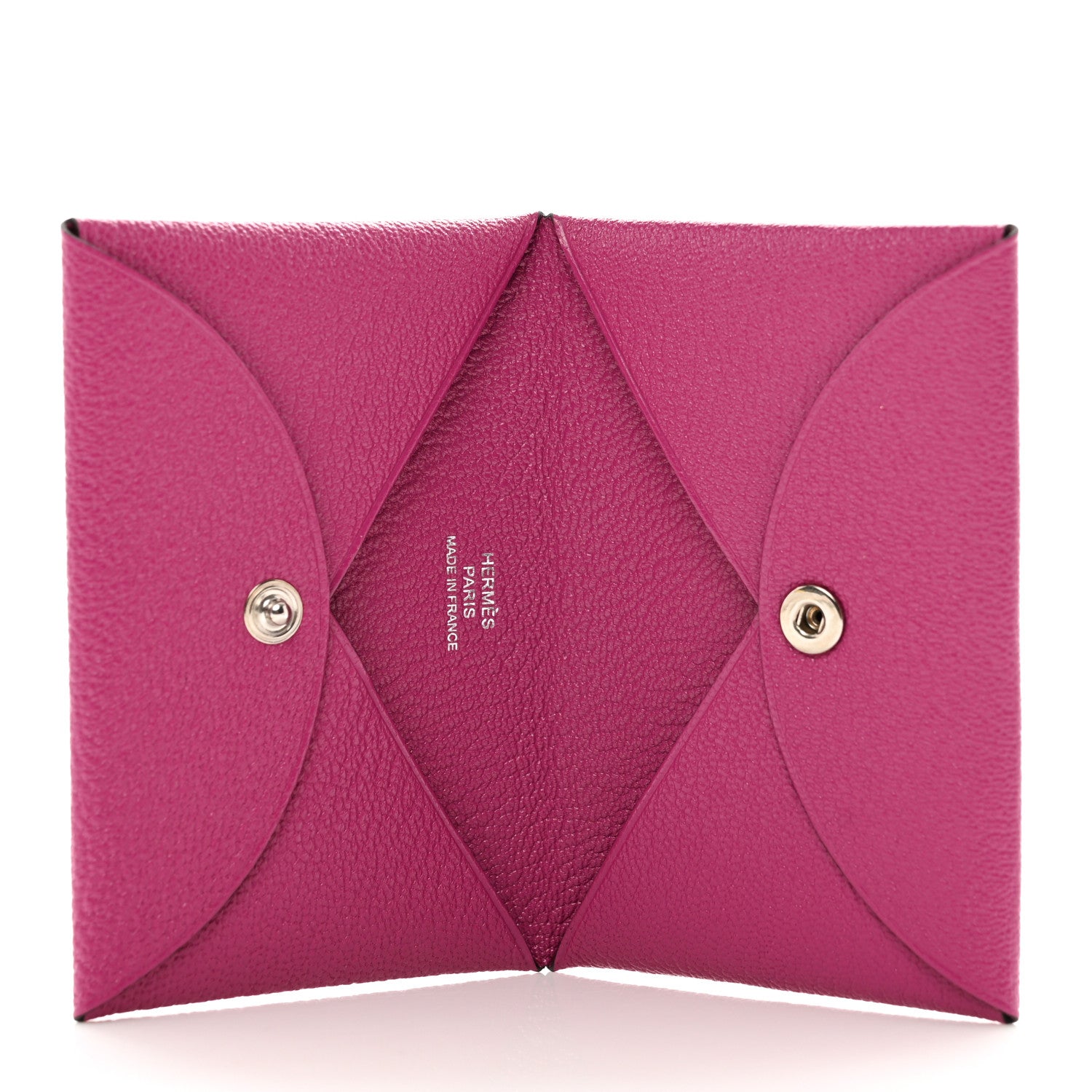 Hermes Chevre Mysore Calvi Card Case Rose Pourpre 5 of 6