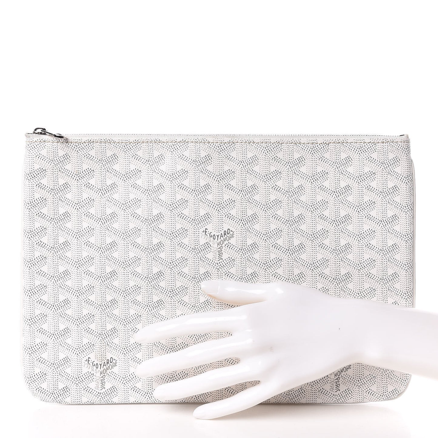 Goyardine Senat Pochette MM White