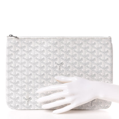 Goyard Goyardine Senat Pochette MM White 2 of 8