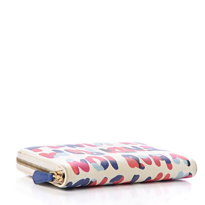 Fendi Vitello Elite Fendi Roma Simply Zip Around Wallet White Multicolor 4 of 11