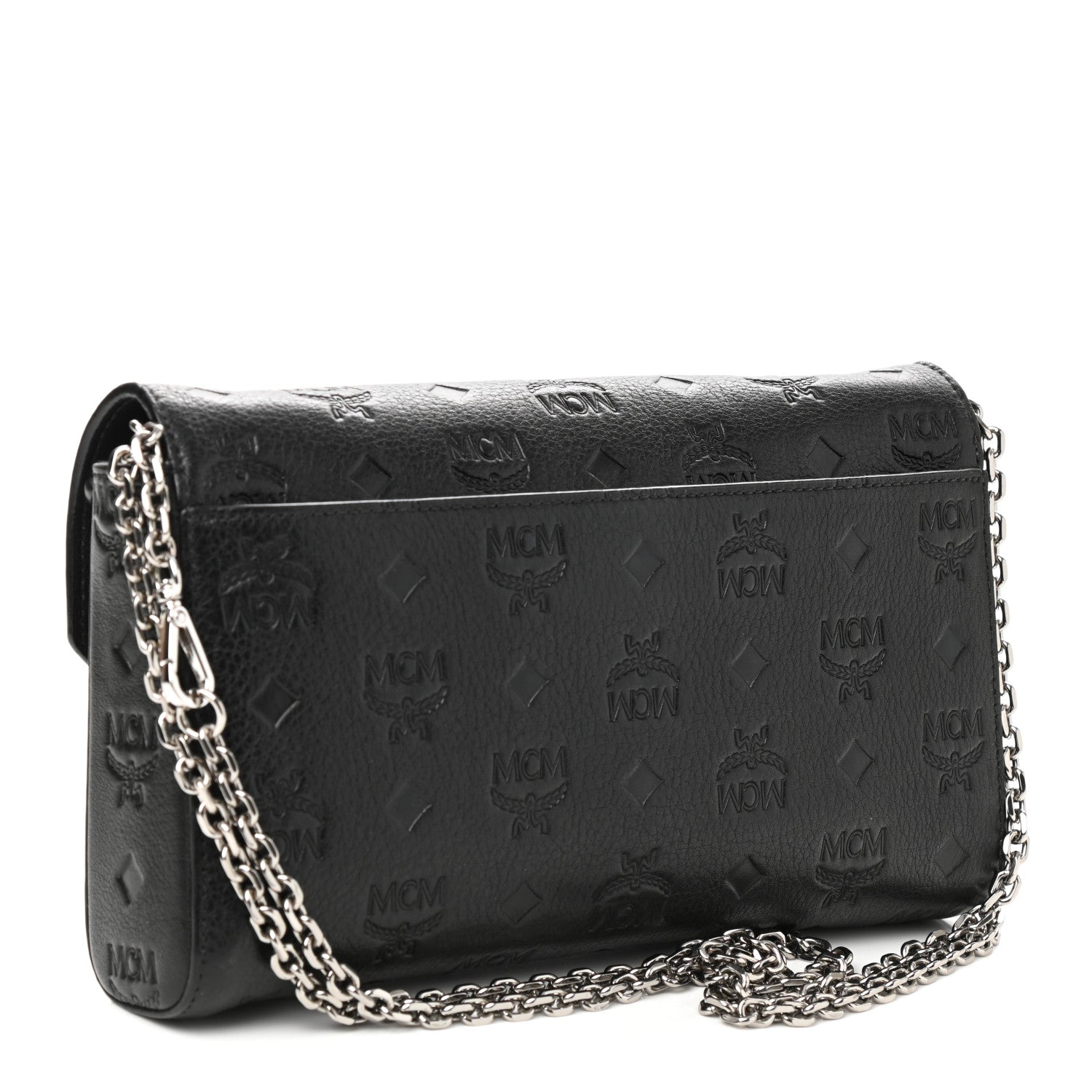 MCM Calfskin Ottomar Wallet On Chain Black 2 of 10