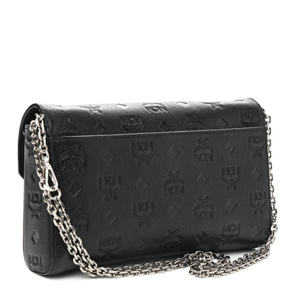 MCM Calfskin Ottomar Wallet On Chain Black 2 of 10