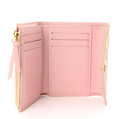 Louis Vuitton Damier Azur Victorine Wallet Rose Ballerine 5 of 13