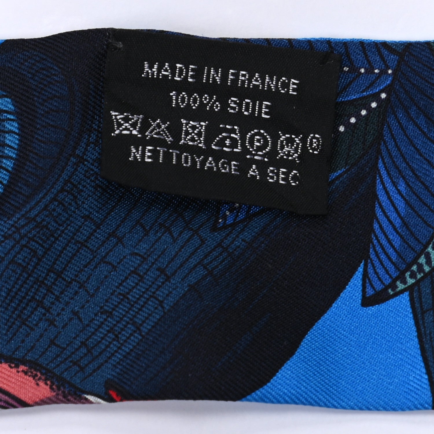 Hermes Silk Tree Of Song Twilly Cobalt Rouge 3 of 4