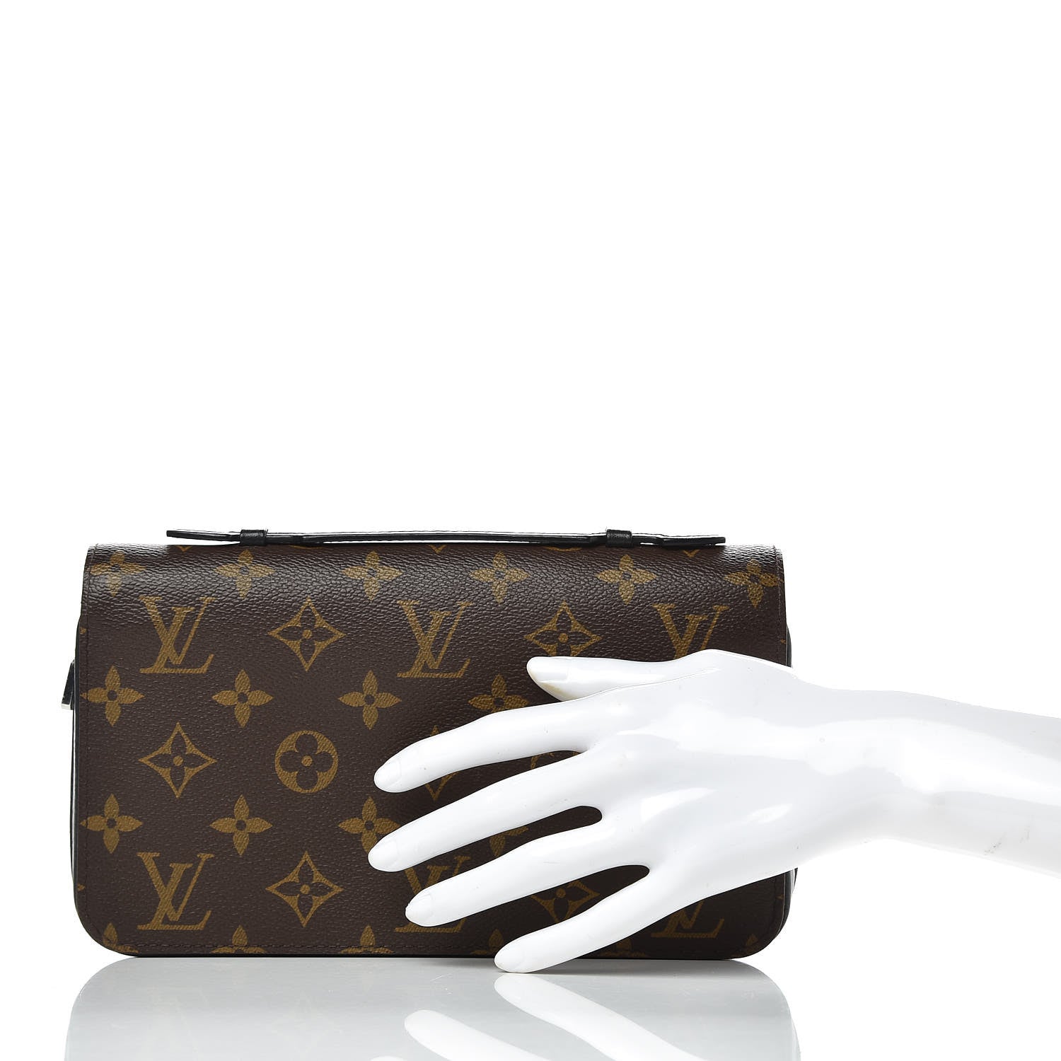Louis Vuitton Monogram Macassar Zippy XL Wallet 2 of 9