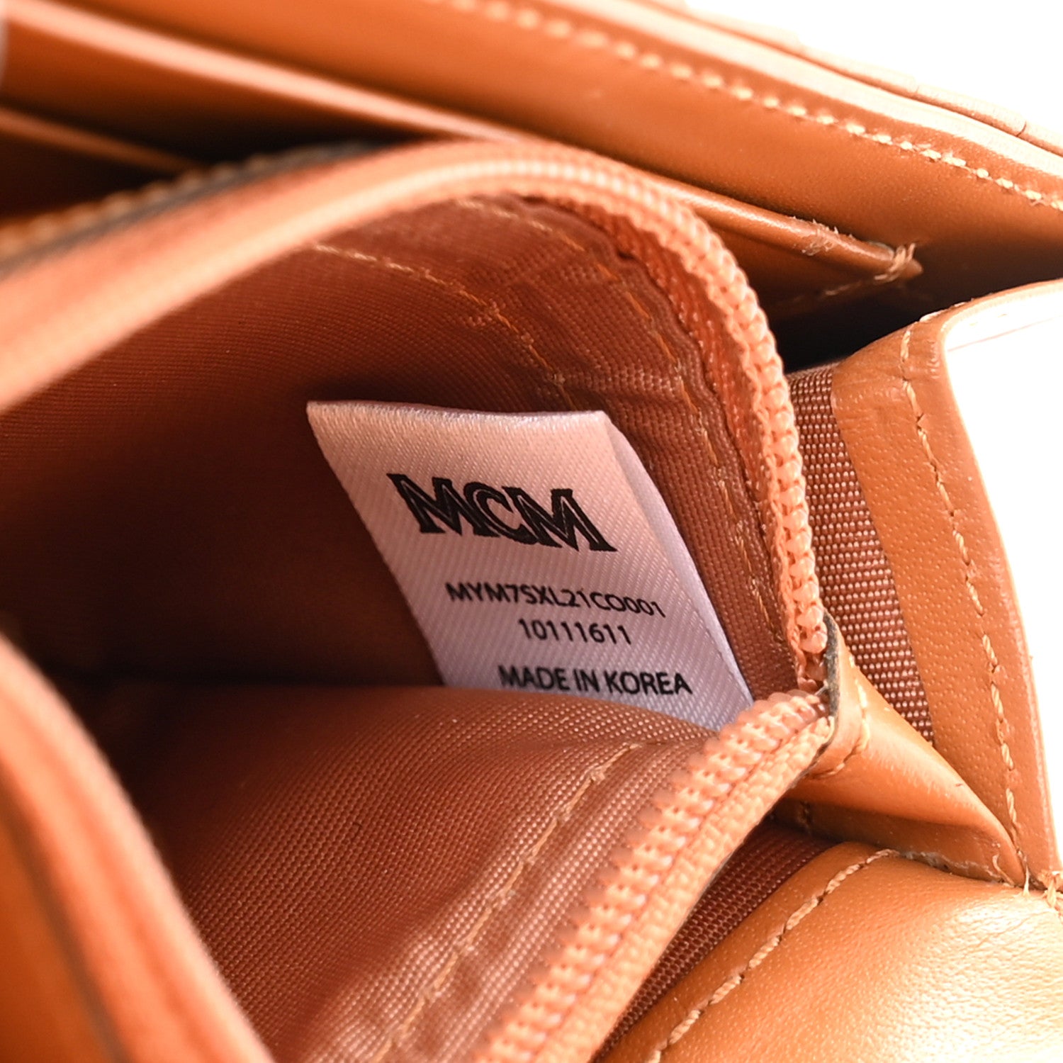 MCM Visetos New Year Series Rooster Three-Fold Flap Wallet Cognac 8 of 14