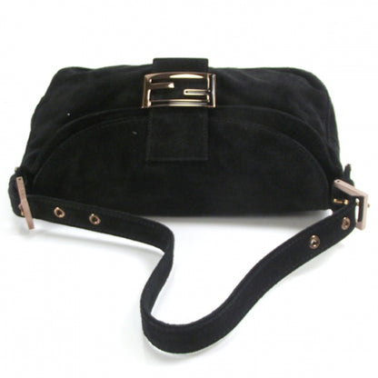 Fendi Suede Shoulder Bag Black 5 of 12