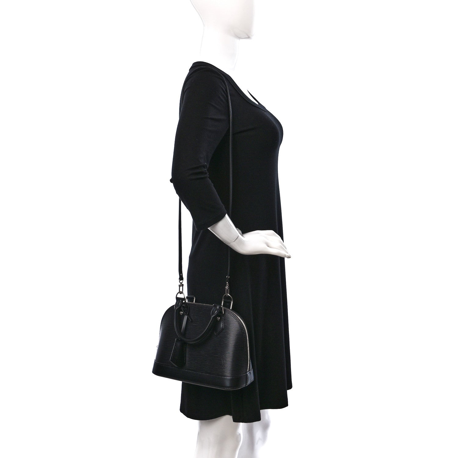 Louis Vuitton Epi Alma BB Black 2 of 11