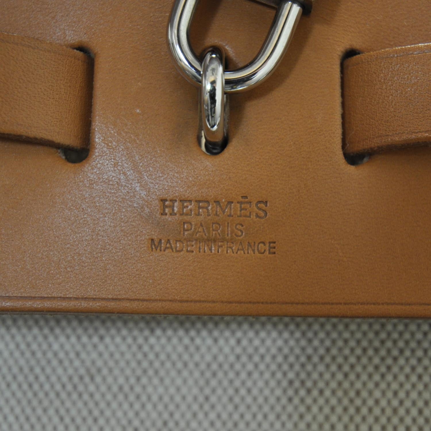 Hermes Toile HERBAG GM Backpack Bag Natural 9 of 11