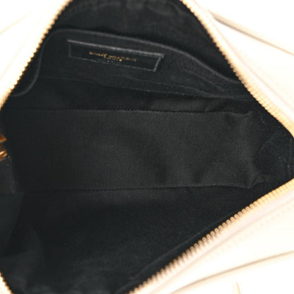 Saint Laurent Calfskin Matelasse Monogram Lou Camera Bag Blanc Vintage 5 of 9