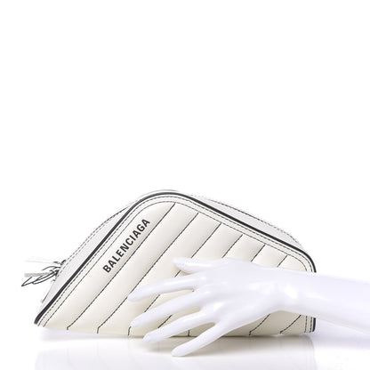 Balenciaga Calfskin Quilted Car Clutch S White 2 of 10