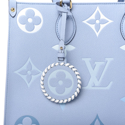 Louis Vuitton Empreinte Monogram Giant By The Pool Onthego MM Summer Blue 9 of 10