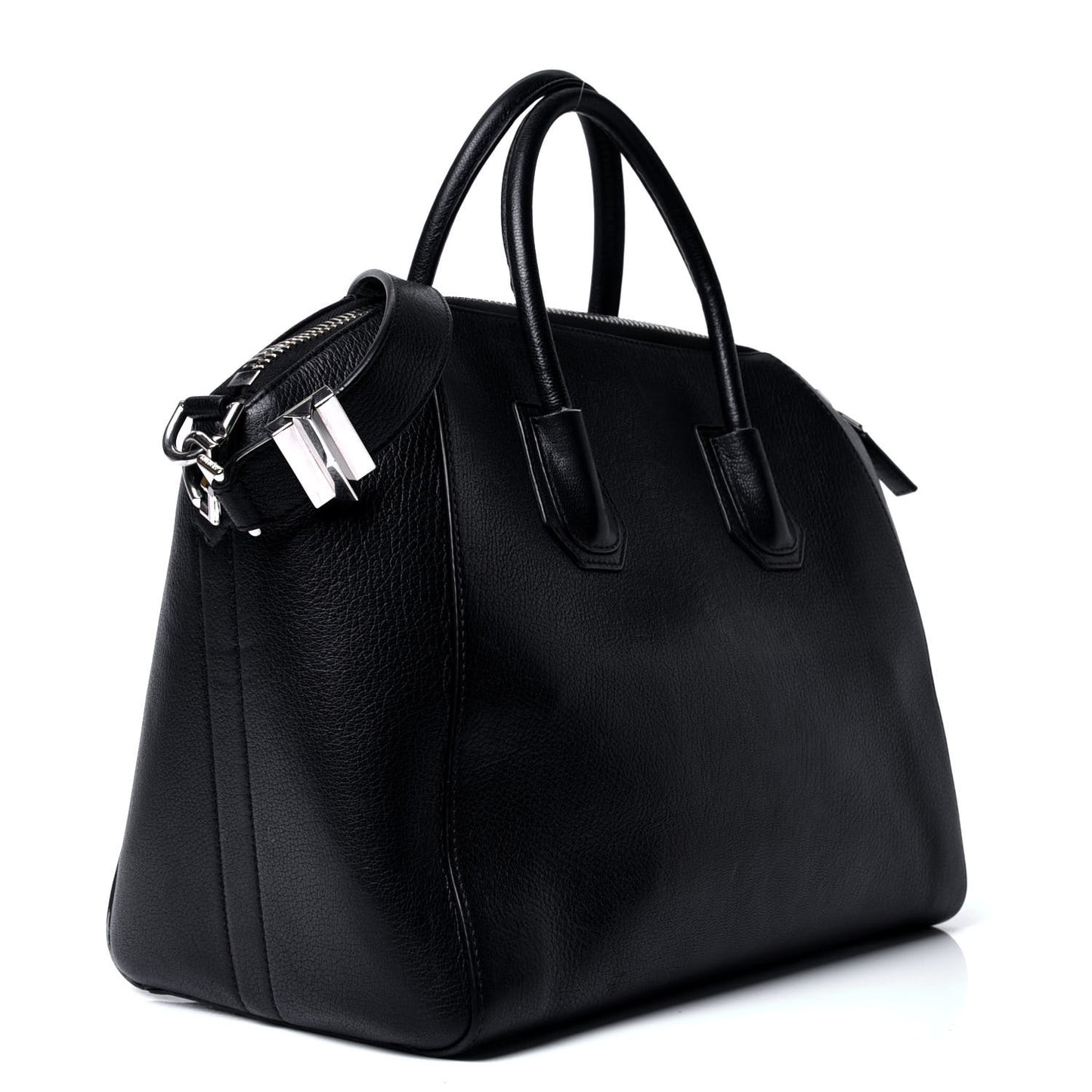 Sugar Goatskin Large Antigona Black