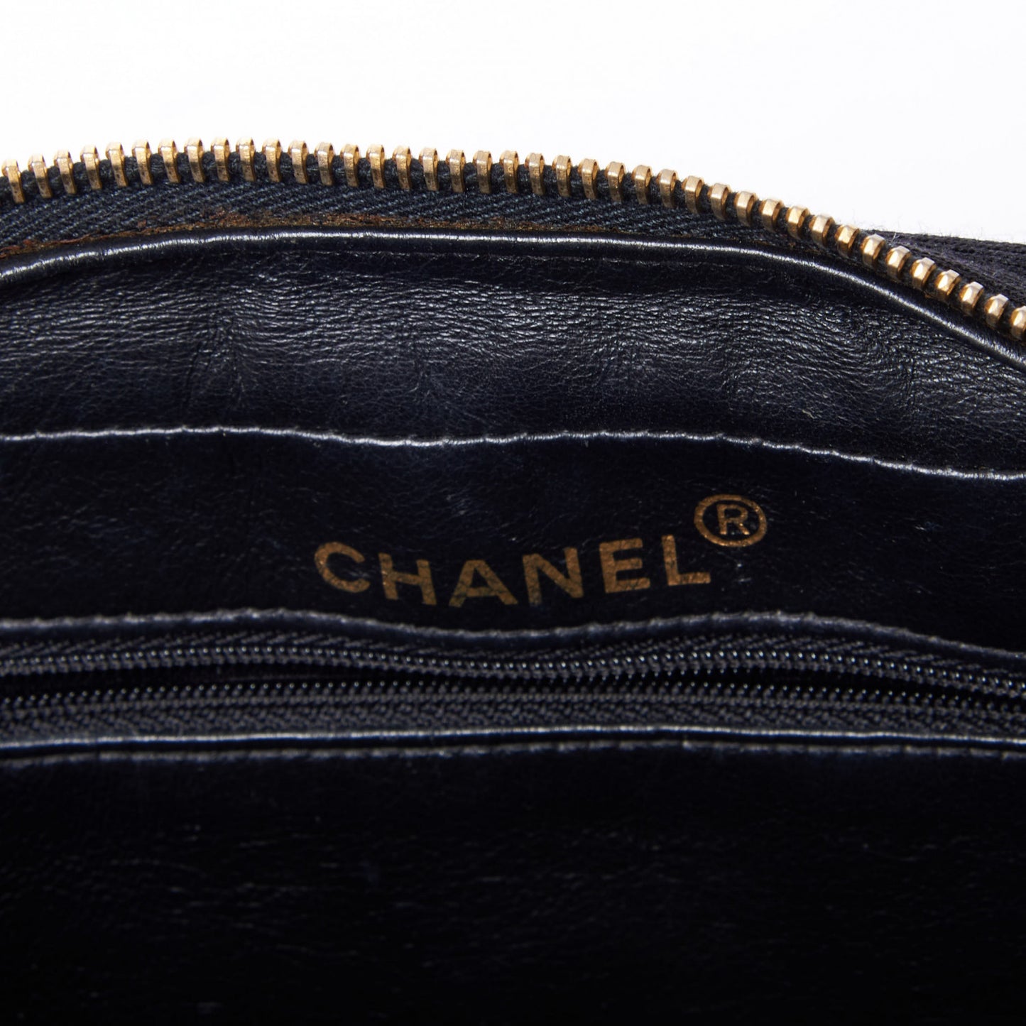 Jersey Quilted CC Shoulder Bag Black
