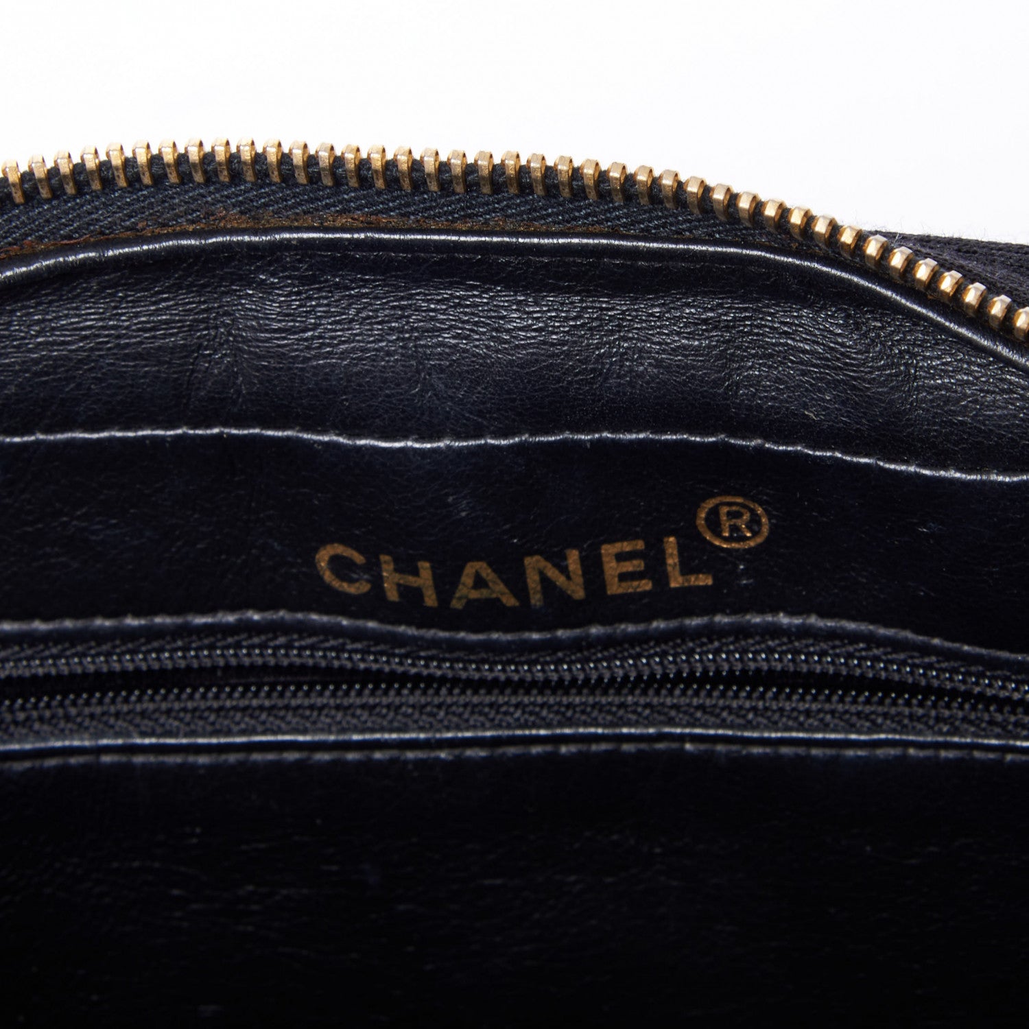 Chanel Jersey Quilted CC Shoulder Bag Black 6 of 11