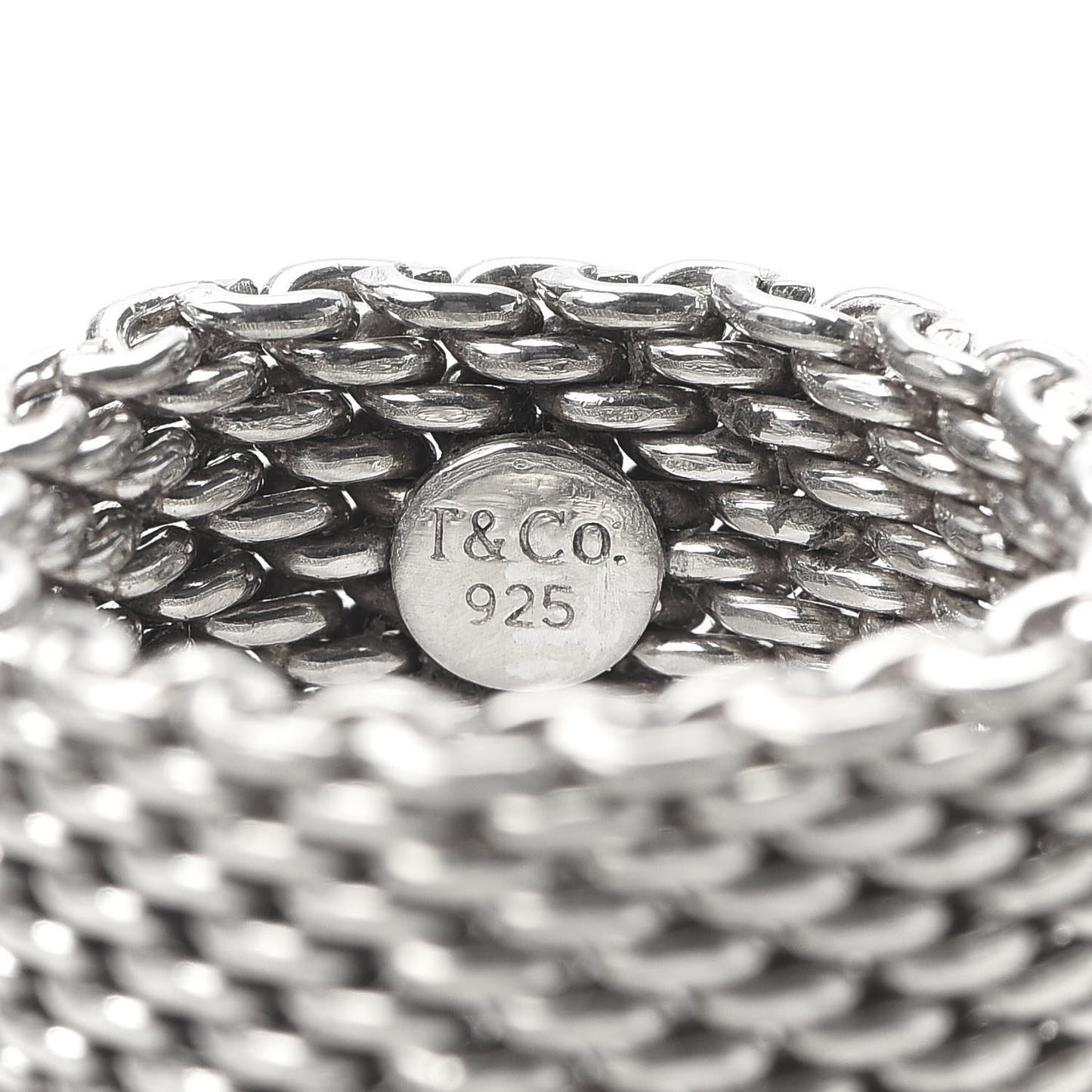Sterling Silver Somerset Mesh Ring 54 6.75