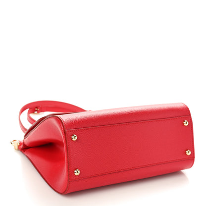Dolce & Gabbana DOLCE GABBANA Dauphine Medium Miss Sicily Satchel Dark Red 4 of 9