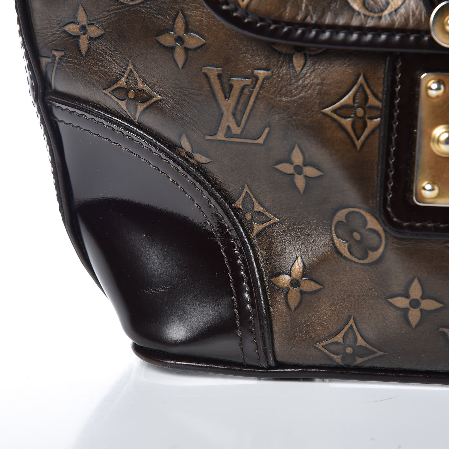 Louis Vuitton Monogram Embossed Sergent PM Bronze 9 of 15