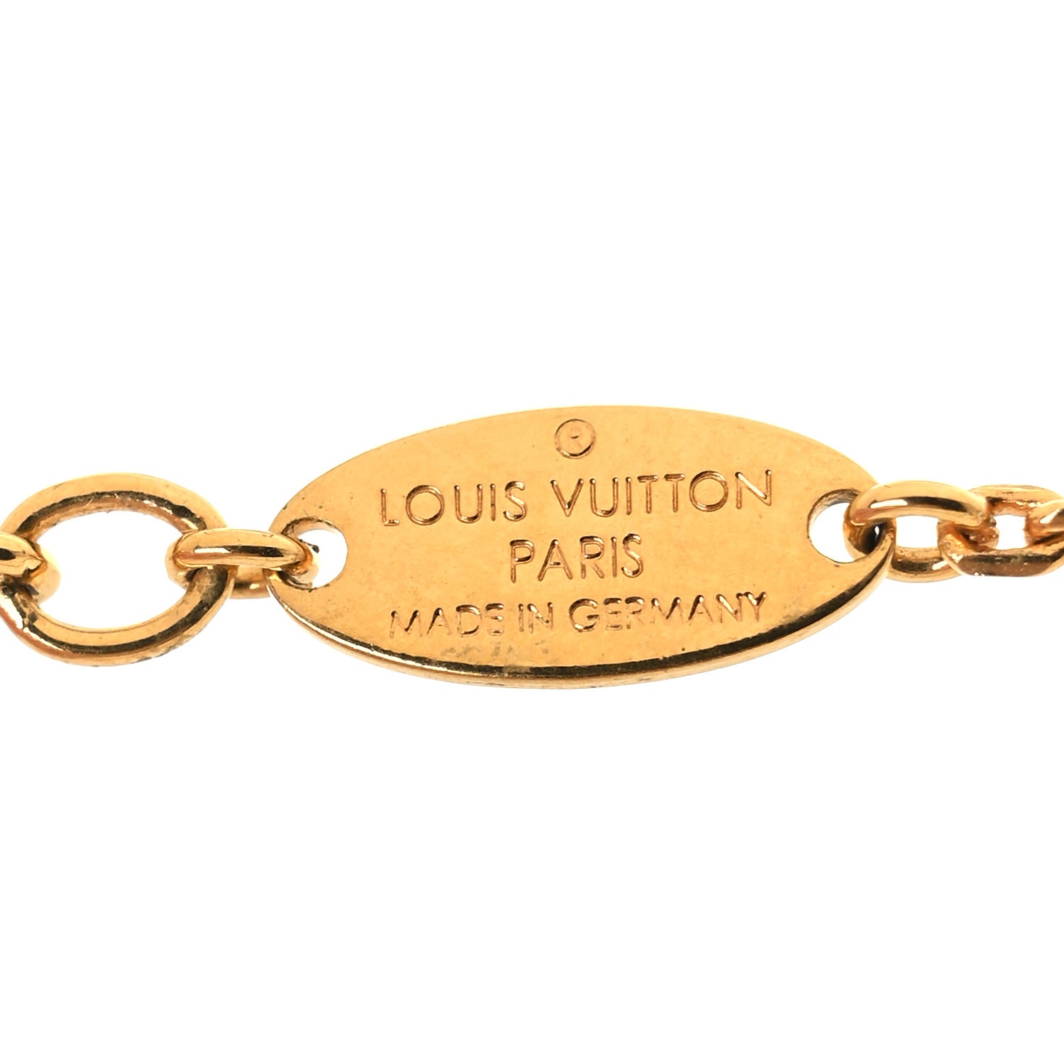 Louis Vuitton Metal Blooming Strass Necklace Gold 5 of 7