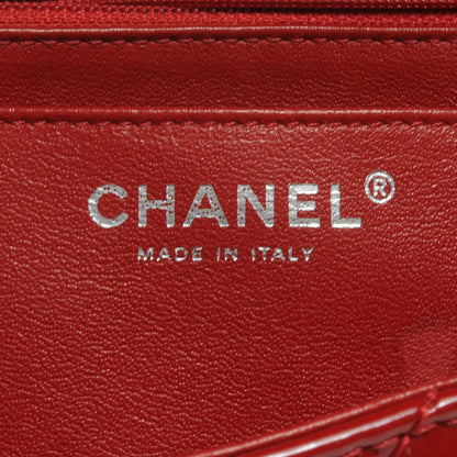 Chanel Patent Chevron Jumbo Single Flap Red 7 of 8