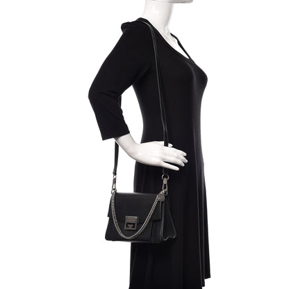 Givenchy Goatskin Small GV3 Shoulder Bag Black 2 of 9