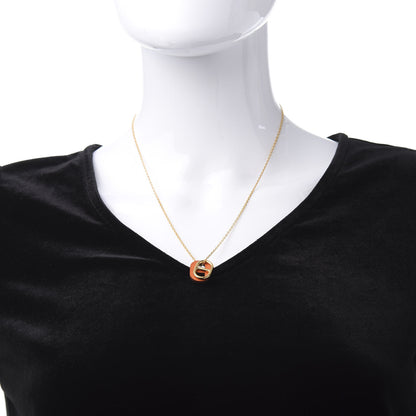 Hermes Swift O'Maillon Pendant Necklace Orange 2 of 6